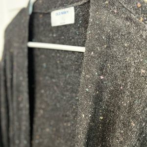 Old Navy Speckled Black Long Cardigan